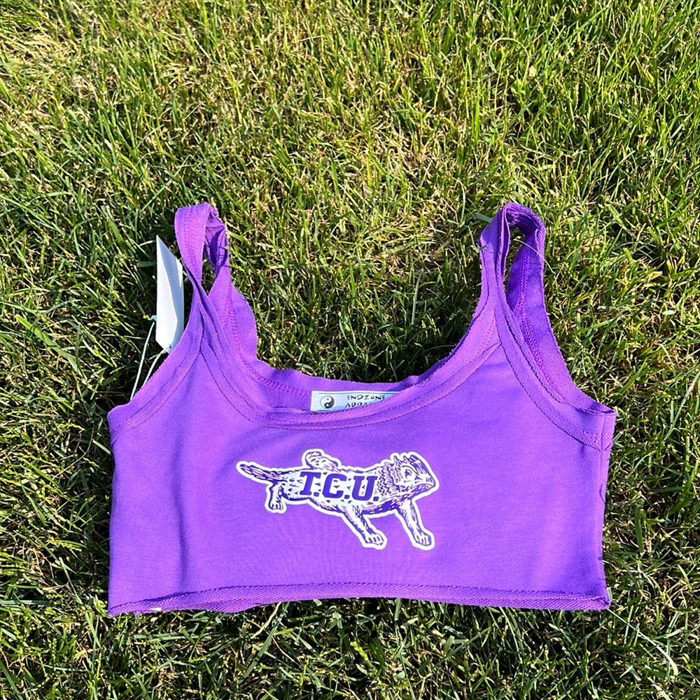 Texas Christian University Cropped Tank